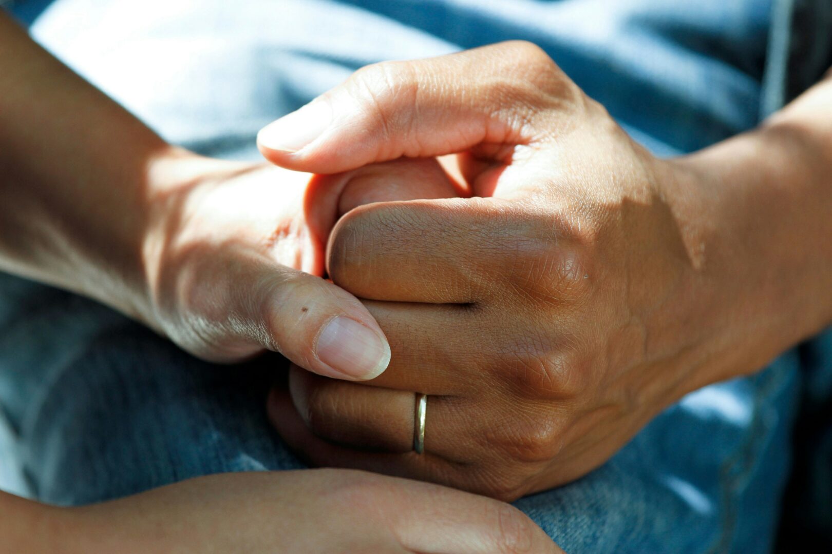 Holding hands, diverse, substance abuse support.