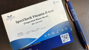 SpecCheck Vitamin D fingerstick test kit and pen