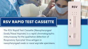 RSV rapid test cassette with nasopharyngeal swab